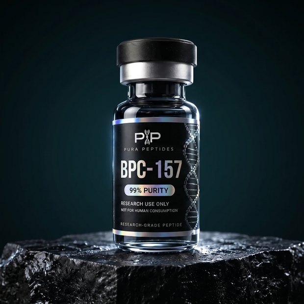 Vial de BPC-157, compuesto de investigaci&oacute;n 99% de pureza &mdash; Pura Peptides