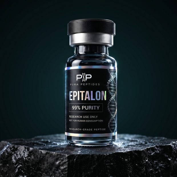 Vial de Epitalon, péptido de investigación 99% de pureza — Pura Peptides