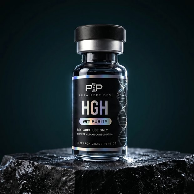 Vial de HGH (Somatropina), compuesto de investigaci&oacute;n 99% de pureza &mdash; Pura Peptides