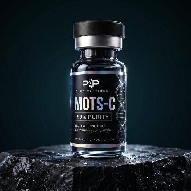 Vial de MOTS-c, péptido de investigación 99% de pureza — Pura Peptides